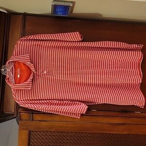 ONWARD RESERVE | Men's Red White Blue Striped Polo Shirt in size XXL
